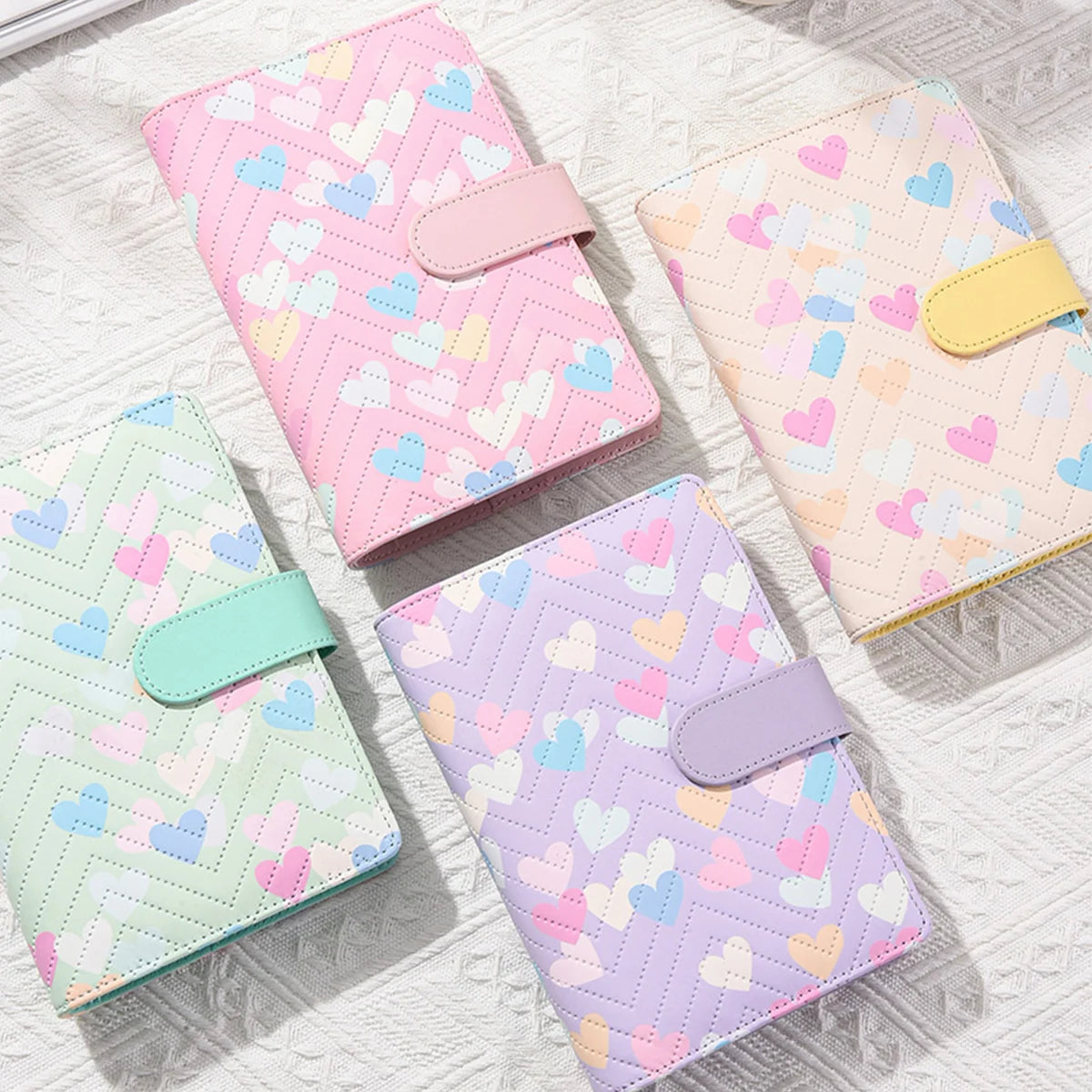 A6 PU leather binder economy 6-ring notebook, stylish design, personal notebook binder cover, can be used for cash budget storag