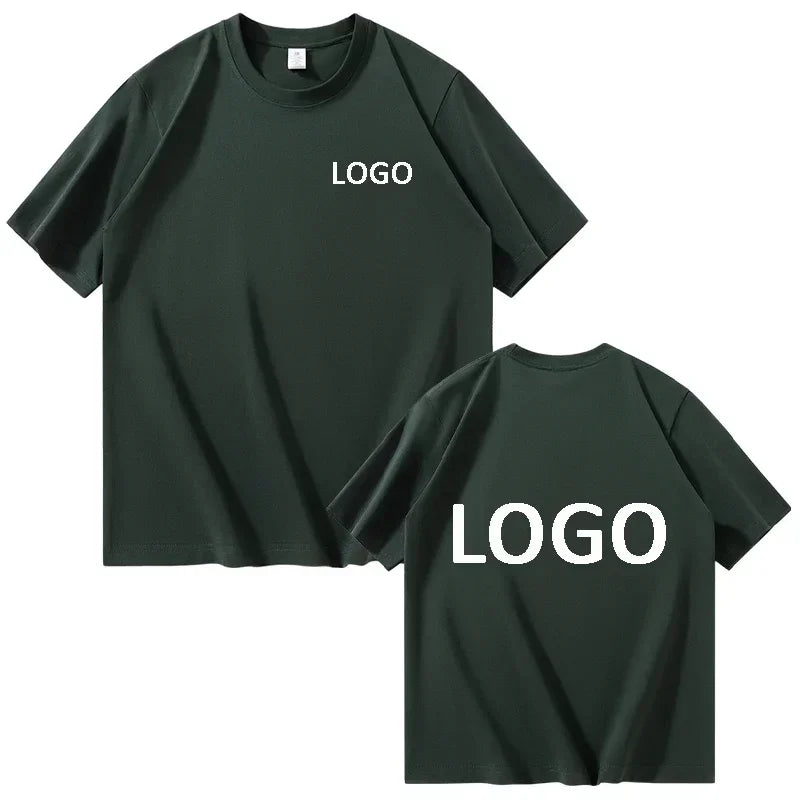 Customized Cotton Printed T-shirts Men Fashion Short Sleeve Round Neck Tshirt Women Personality Casual Tee Tops Camiseta