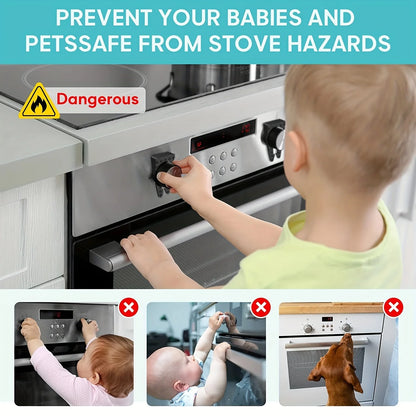 Gas Stove Knob Covers for Child Safety Baby-Proof Locks for Your Gas Cooktop Easy to Use & Heat Resistant 1/4/8 PCS