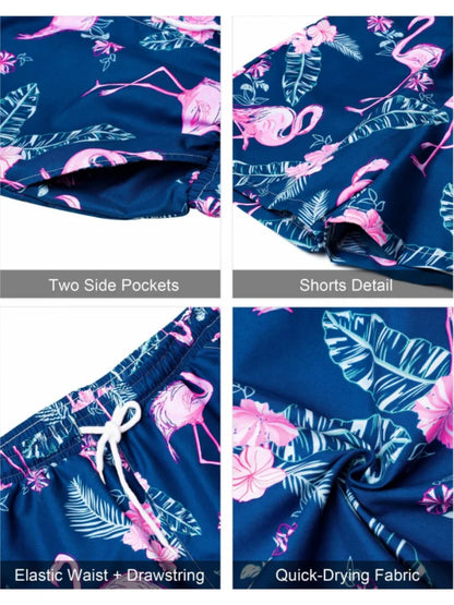 2024 Men's Shirt Shorts Set Two Piece 3D Leaf Print Men's Shirt Short Sleeve Casual Beach Pants Street Vacation Hawaiian Style