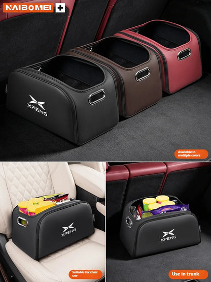 Car Trunk Organizer Box Storage Bag with Built-in Pocket For Xpeng P7 G9 G6 P5 X9 G7 N5 E29 G3 P7+ MONA M03 Auto Accessories