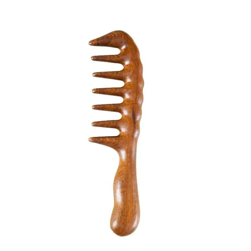 Natural Red Sandalwood Massage Comb 1Pcs Handmade Acupoint Massage Tool for Home SPA Hair Care