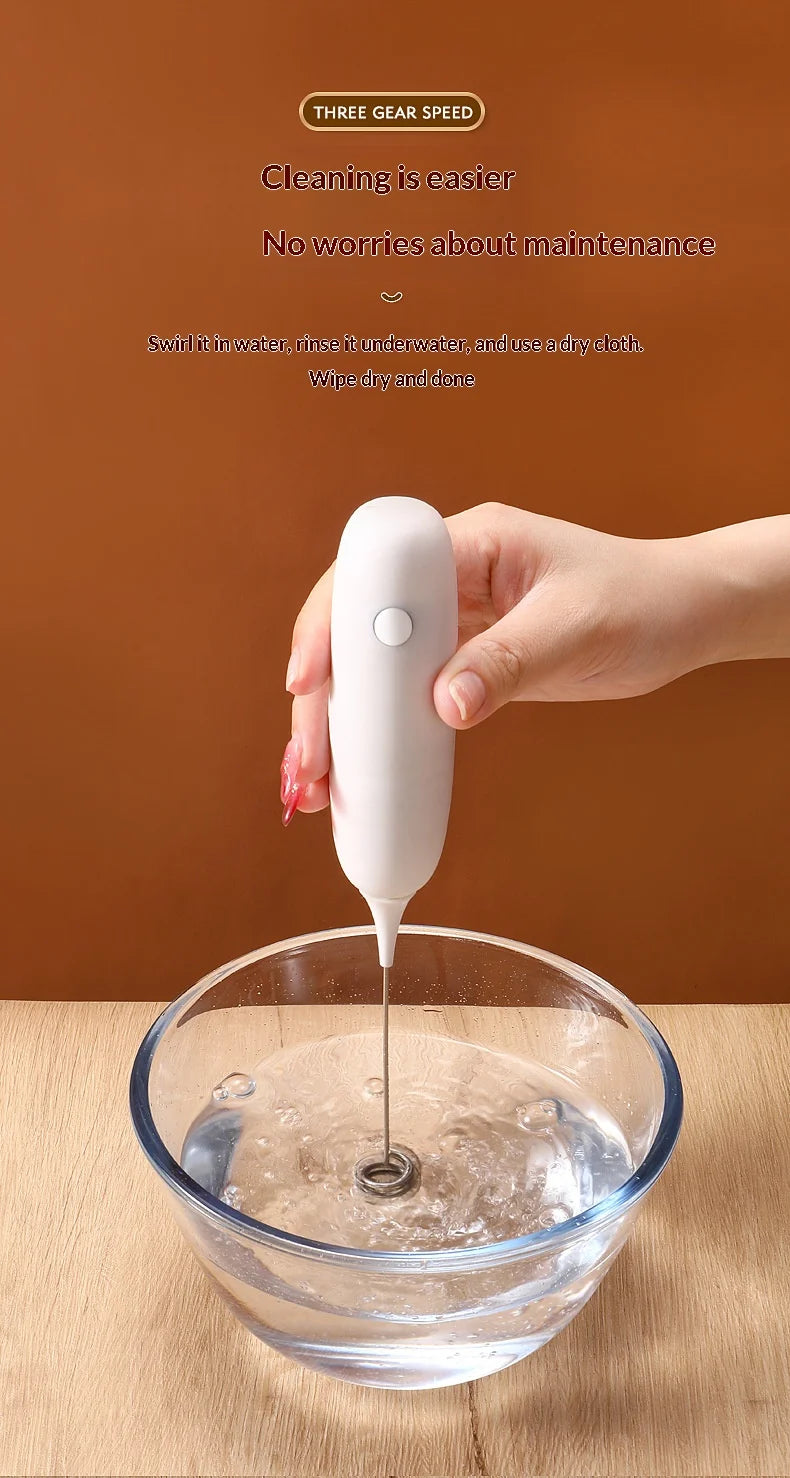 Handheld Electric Milk Frother, USB/Plug Electric Egg Beater, Multi-functional Drink Stirrer for Home Coffee, Milk Foam, Baking