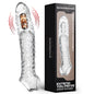 Penis Extension Sleeve Vibration Extend Adult Sex Toys Reusable Penis Sleeve Delay Ejaculation Dick Sleeve Sex toys for Men 18+
