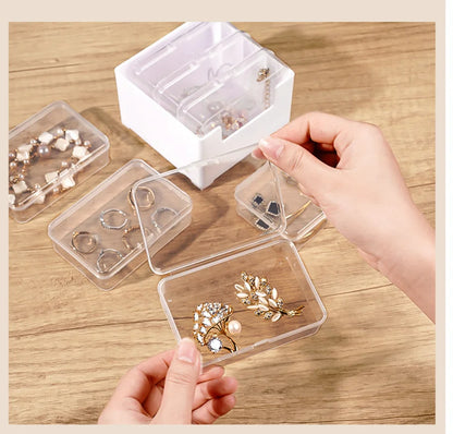Durable Plastic Cable Organizer Storage Box for Daily Office Supplies Mobile Device Management with Miscellaneous Loading Straps