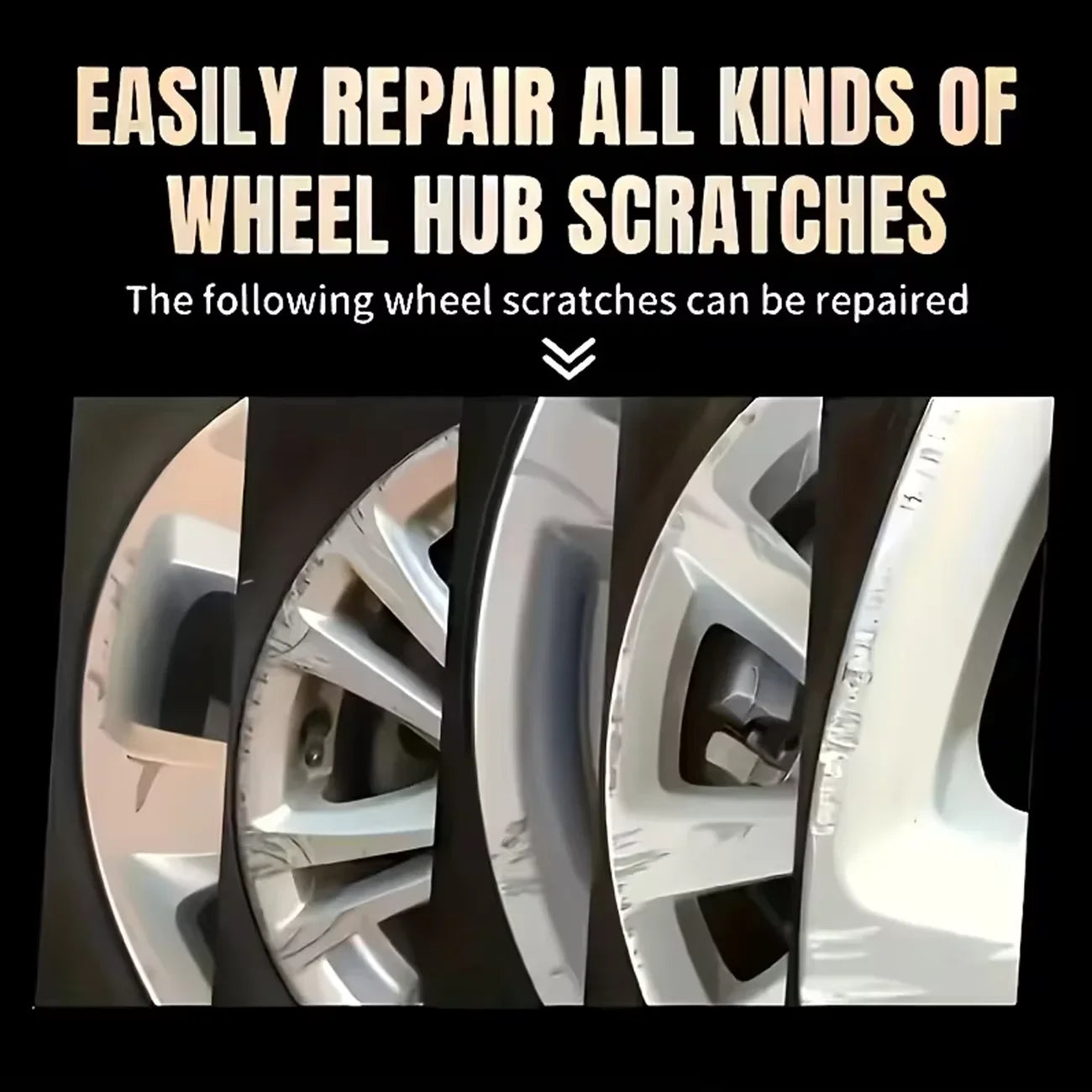 Automotive Chrome Scratch Repair Pen Metal Surface Touch‑Up Restore Coating for Car Rim Window Trim Household Metal Fixtures