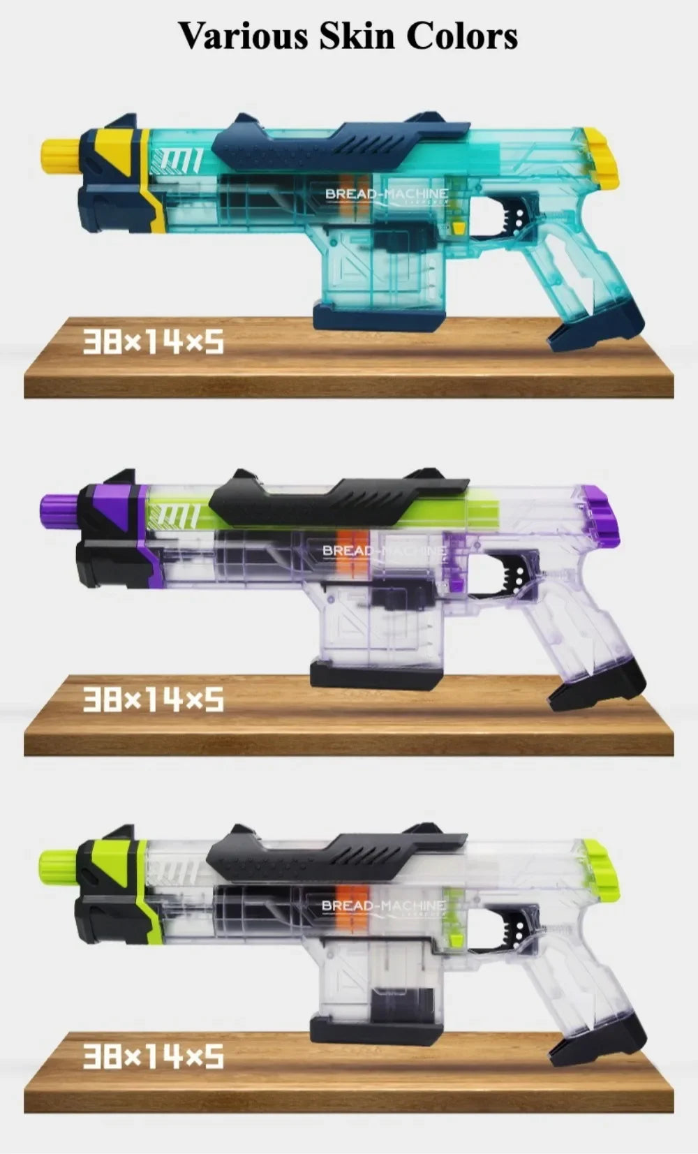 Manual Pull Loading Soft Bullet Toy Gun for Outdoor Shooting Battle Foam Dart Launcher with 2Pcs Magazine Christmas Gifts
