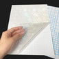 50 Sheets Broken Glass Hologram Cold Lamination Film Sticker A4 Sheets Star Shiny Dots DIY Package Card Photo Holographic Film