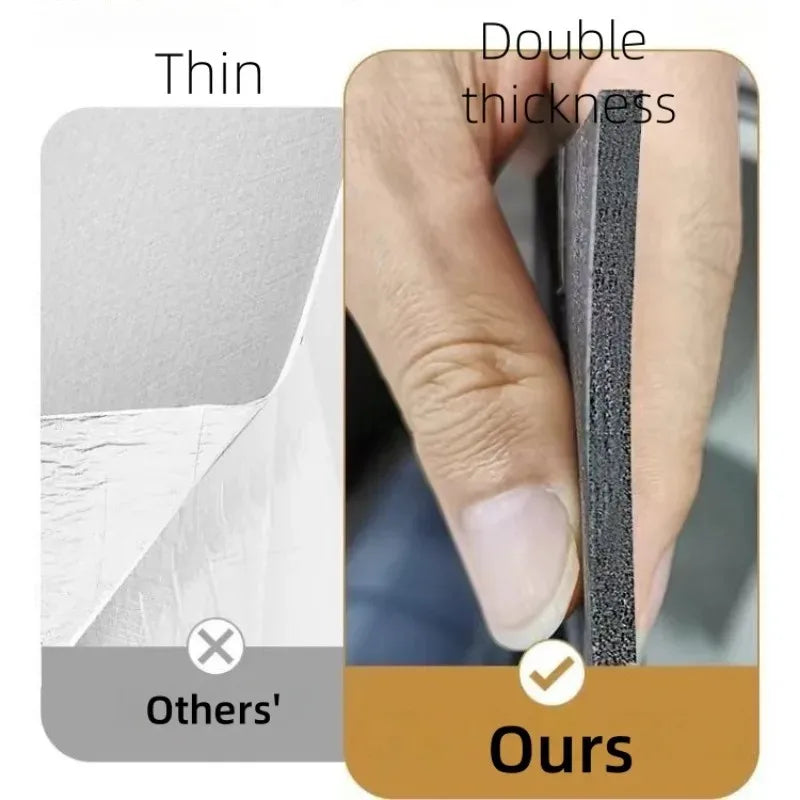 Thick Wood Grain Self-adhesive Wall Sticker Waterproof for Home Decortion Peel and Stick Foam Wallpaper Bedroom Living Room