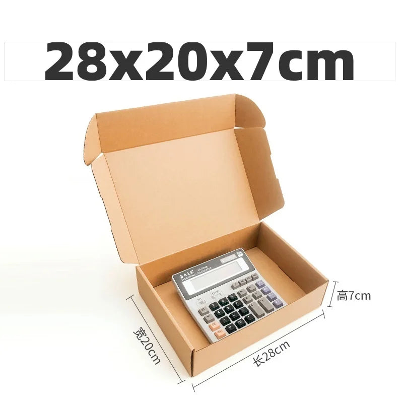 10pcs Shipping Boxes Cardboard Corrugated Mailer Boxes for Packaging Craft Gifts Giving Products for Small Business