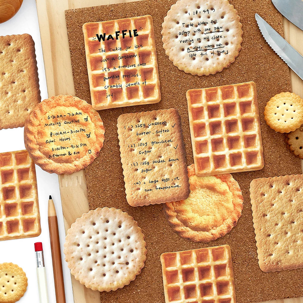 30pcs Biscuit Plan Series Retro Ins Dessert Biscuit Theme Message Memo Creative DIY Handmade Scrapbook Aesthetic Material
