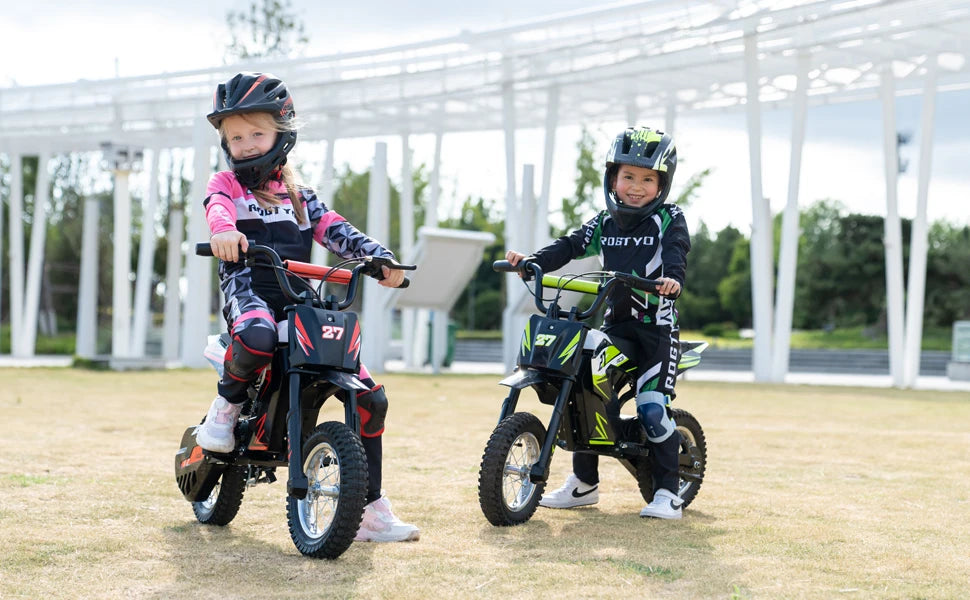 RCB KIDS R9X electric Motorbike child 300W, 36V 5.2Ah,15,5 MPH, 9,3 miles. Secure vehicle, perfect gift for children 3-12