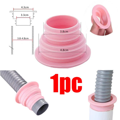 Silicone Bathroom Sewer Seal Ring Kitchen Sink Sewer Pipe Seal Plug Washing Machine Anti-odor Leakage Floor Drain Seal Connector