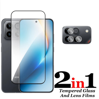 6in1 For Honor Win Glass For Honor Win RT Tempered Glass 2.5D Full Cover Glue Screen Protector For Honor Win Lens Film