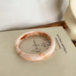Wide Geometric Smuding Acrylic Bangles for Women Europe and America Vintage Resin Cuff Bracelets Chunky Wristband Hand Accessory
