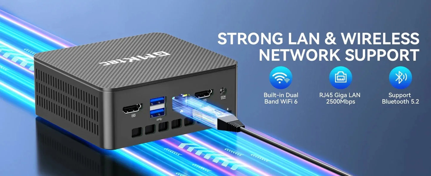 GMKtec G3 Pro Mini PC Intel Core I3-10110U 2*DDR4 2*M.2 SSD WIFI6 BT5.2 2.5G Lan Windows 11 Pro Desktop Office Mini PC Computer