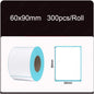 Width 40/50/60/70/80/90/100mm Self-Adhesive Stickers Shipping Thermal Label Barcode SKU Label Price Tag no Carbon Band Required