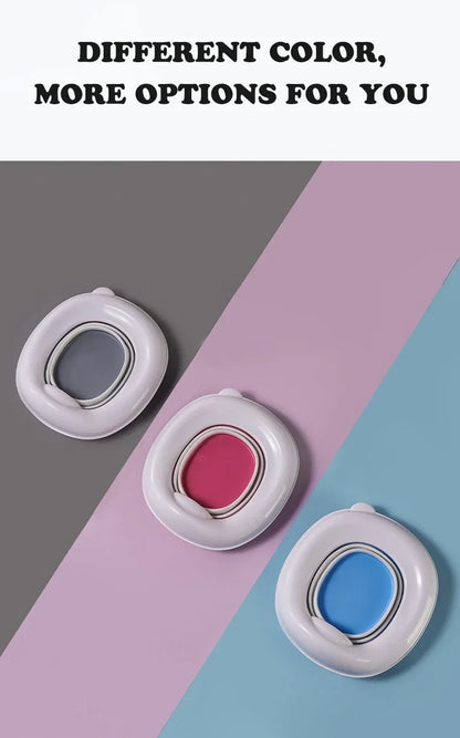 New 3-in-1 Travel Potty Portable Kids Potty Folding Safe Silicone Baby Potty Training Seat  Family Outdoor Kids Toilet Seat