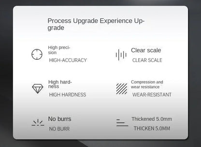 Engineered for Emergencies: 50cm Stainless Steel Ruler with Hardened Tip for Measurement | Drafting Multi‑Tool&Window-Breaking