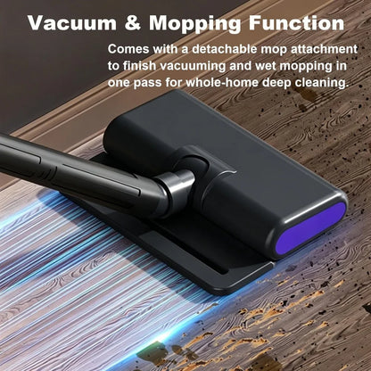 2-in-1Electric Vacuum Cleaner Portable Handheld Carpet Floor Cleaning Machine Wireless Cordless Electric Mop Rechargeable Floor Mopping Wet & Dry Home Cleaner