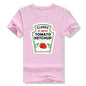 Red Ketchup Yellow Mustard DIY Costume Matching Couples Groups Halloween T-Shirt Gifts Lazy Easy Condiments Costumes Couple Tops