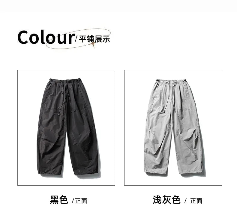 Men Streetwear Fashion Loose Casual Lightweight Quick Dry Sport Pants Women Outdoor Techwear Cargo Baggy Pant Boy Girl Trousers