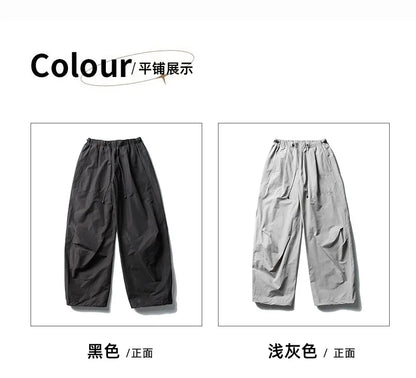 Men Streetwear Fashion Loose Casual Lightweight Quick Dry Sport Pants Women Outdoor Techwear Cargo Baggy Pant Boy Girl Trousers
