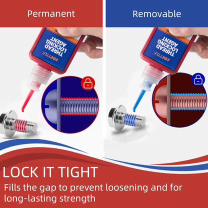 50ml Threadlocker 271Red High-Strength Thread Locker 243 Nuts-Bolts Locker Screw  Lock Tight Seal Fasteners Anaerobic Adhesive