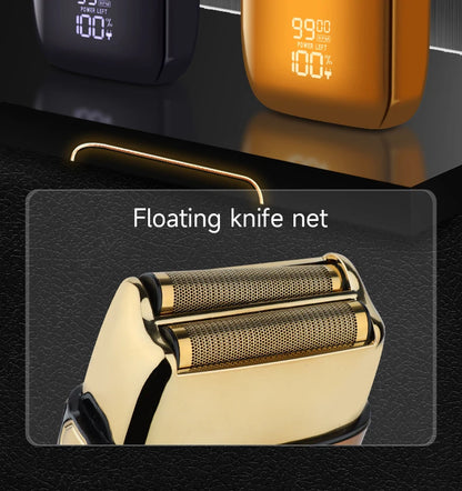 HIENA Shaving Machine Men Electric Shaver Hair Clipper Rechargeable Metal Housing Pro Electric Shaver for Men Electric Home