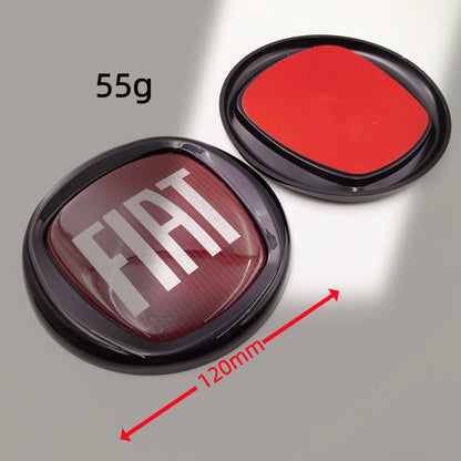 8pcs Fiat 500 Car Front Hood Emblem Rear Trunk Badge 95mm 120mm 12cm Wheel Center Logo Hub Cap 50mm 56mm 60mm 5cm 6cm