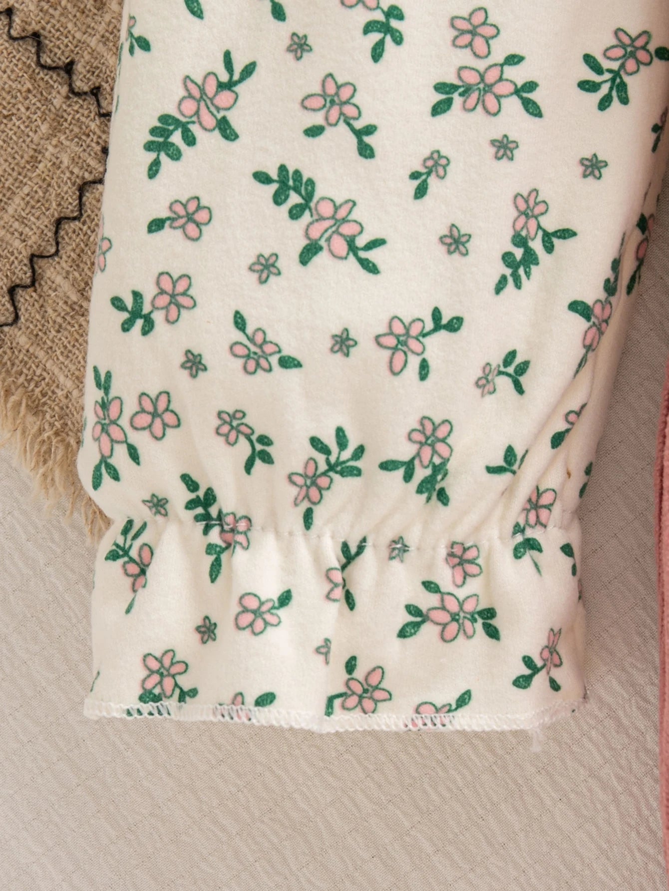 Retro Floral Print Toddler Baby Dress Long Sleeve Casual Outfit Baby Girls Daily Play Clothes Comfortable Baby Wear