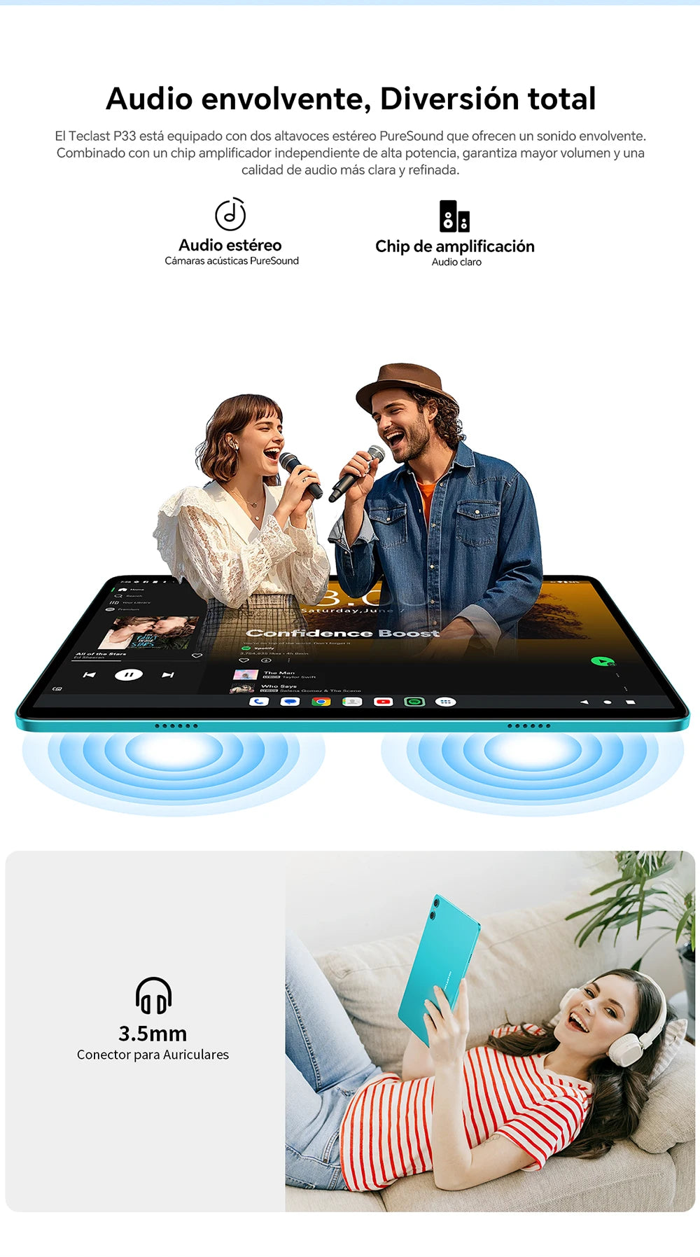 Teclast P33 Android 15 Tablet, 10.1 Inch IPS, Allwinner A333, 9GB(3GB+6GB) RAM 64GB ROM (Expandable 1TB), WiFi 6, 6000mAh, 5MP Camera, Metal Body, Tablet PC