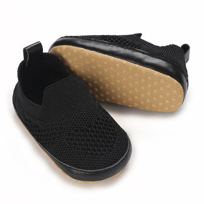 HAIZHIW 0-18M Baptism Newborn Baby Prewalker Girls Boys Casual Shoes Leather Non-Slip Soft-Sole Infant Toddler First Walkers