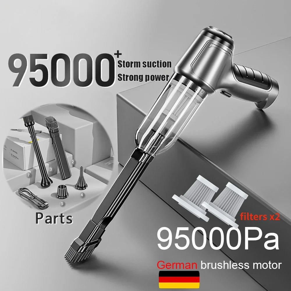 Car Wireless Vacuum Cleaner Portable Handheld120W Blowable Cordless Home Appliance Vacuum Home & Car Dual Use Mini VacuumCleaner