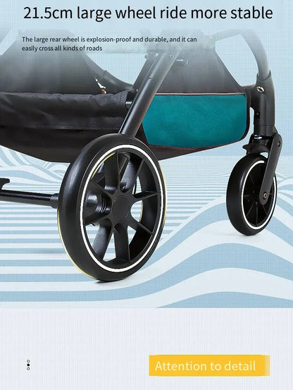 2026 New Dog Stroller Lightweight Foldable Separable Pet Cart, 21.5cm Large Wheel Safe Box for Cat Dog Outdoor Travel 강아지 유모차