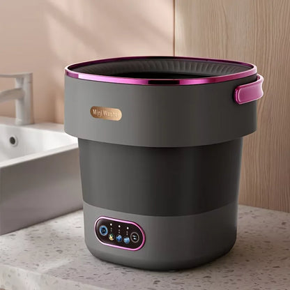 15L Portable Small Washing Dryer Machine Collapsible Washer with Spin Apartment Travel Socks Underwear Panties Washing Machine