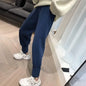 Knitted Warm Casual Harem Pants Autumn Winter High Waist Thicken Pantalon Korean Fashion Womens Baggy Joggers 95cm Sweatpants