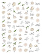 3d Nail Art Decals Spring Booming Violets Lavenders Purple Blue Pink Flowers Butterflys Stickers Decoration For Nail Tips Beauty