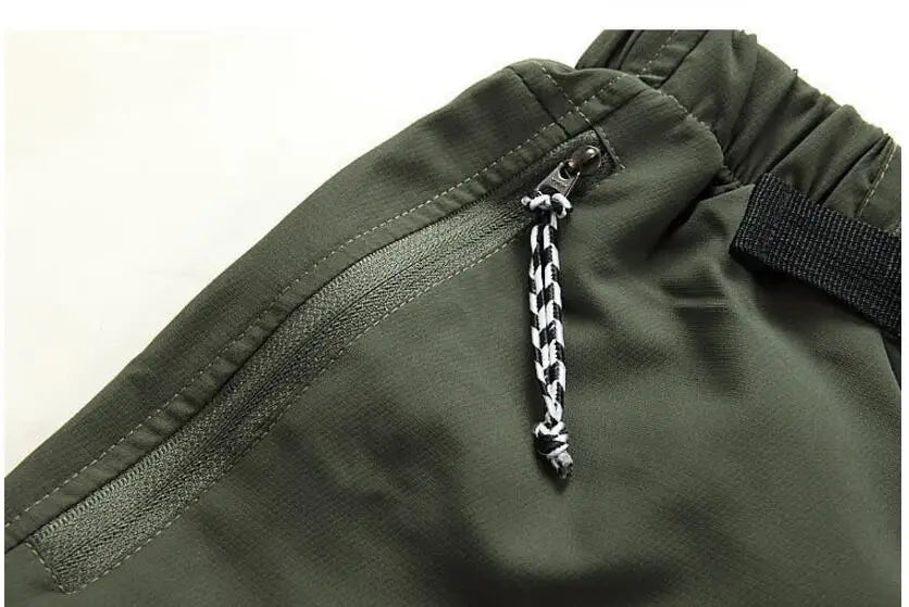 Summer Detachable Quick Dry Cargo Pants Men Waterproof Active Multifunction Pockets Outdoor Long Trousers Casual Pants