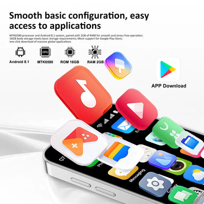 SERVO 18SE MINI Small Android Smartphone 3G WCDMA Dual SIM Card 2GB+16GB Play Store Wi-Fi Face Unlock 3.0 inch Mini Smart Phones
