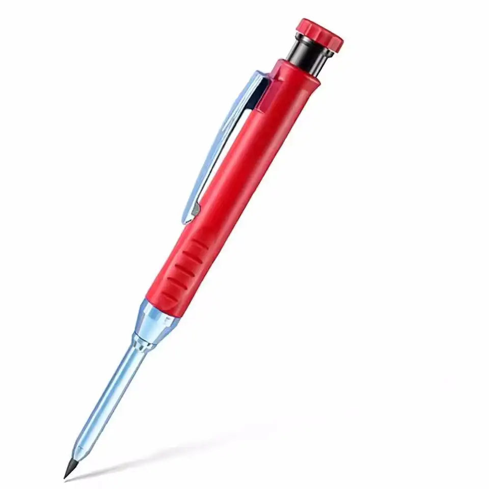 Solid Carpenter Pencil Set Woodworking Tools Mechanical Pencil 4 Colors Refill Construction Job Tools Carpentry Marking Scriber