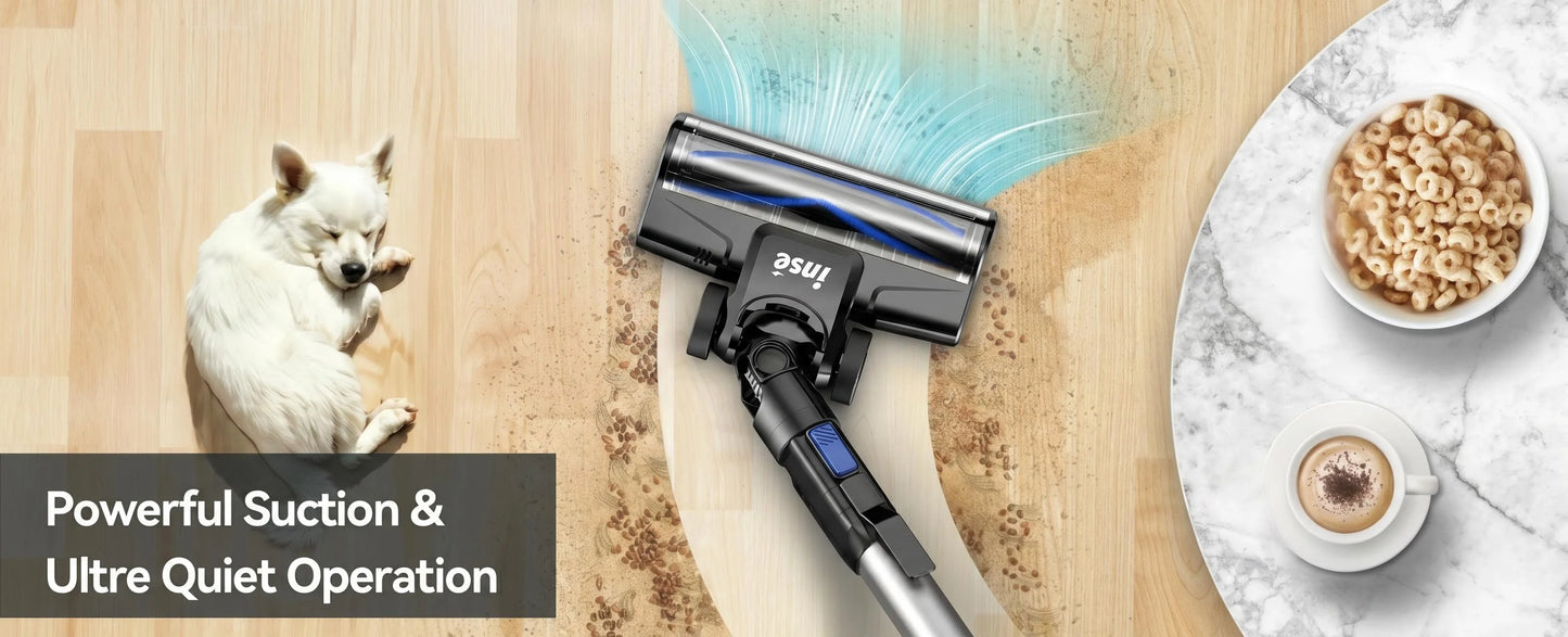 INSE N5T 465W 35000Pa Suction Power Cordless Vacuum Cleaner Handheld Smart Home Appliance Removable Battery Dust Mug