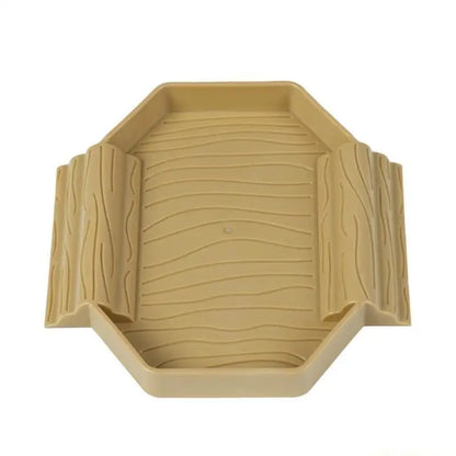 QX2E Small Plastic Turtles Bathing Pool Multifunctional Design Water Basin For Baby Reptiles Easy Cleaning And Portable Use