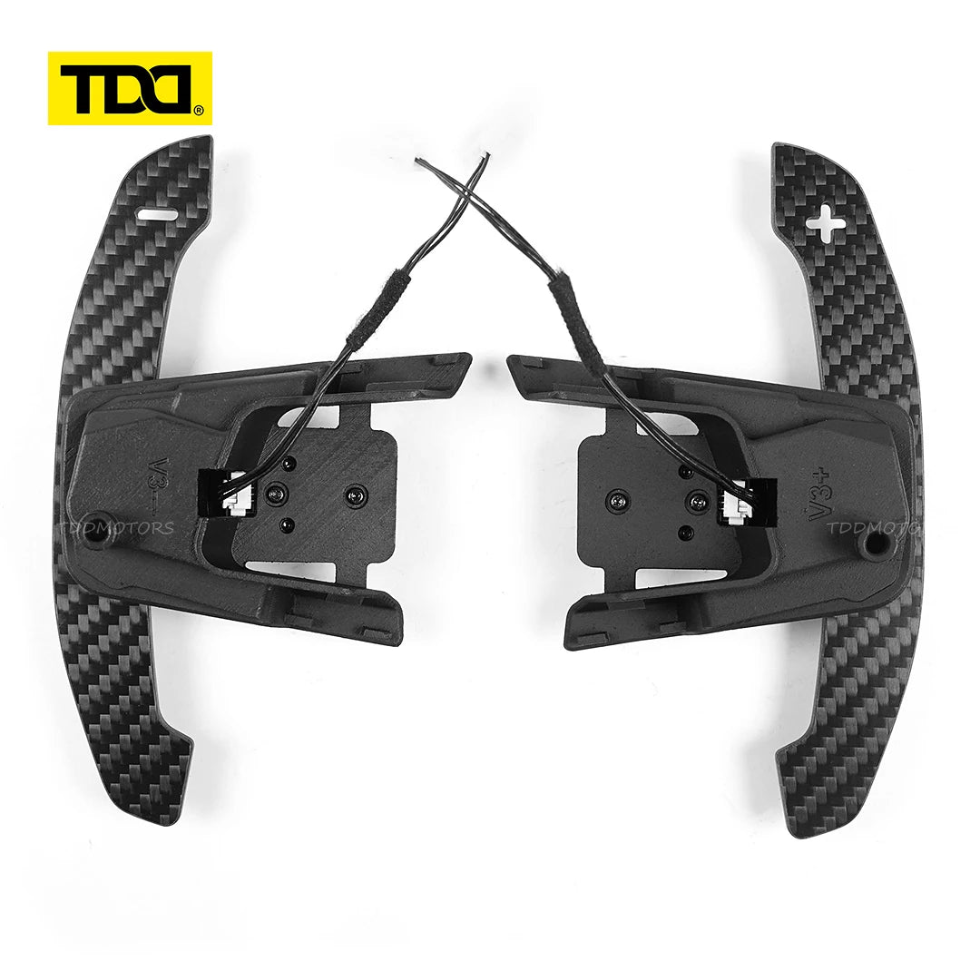TDD Carbon Fiber Magnetic Paddle Shifters for Volkswagen GTI Golf 7 Golf R MK7/7.5 VW Scirocco Arteon Shift Paddle Extensions