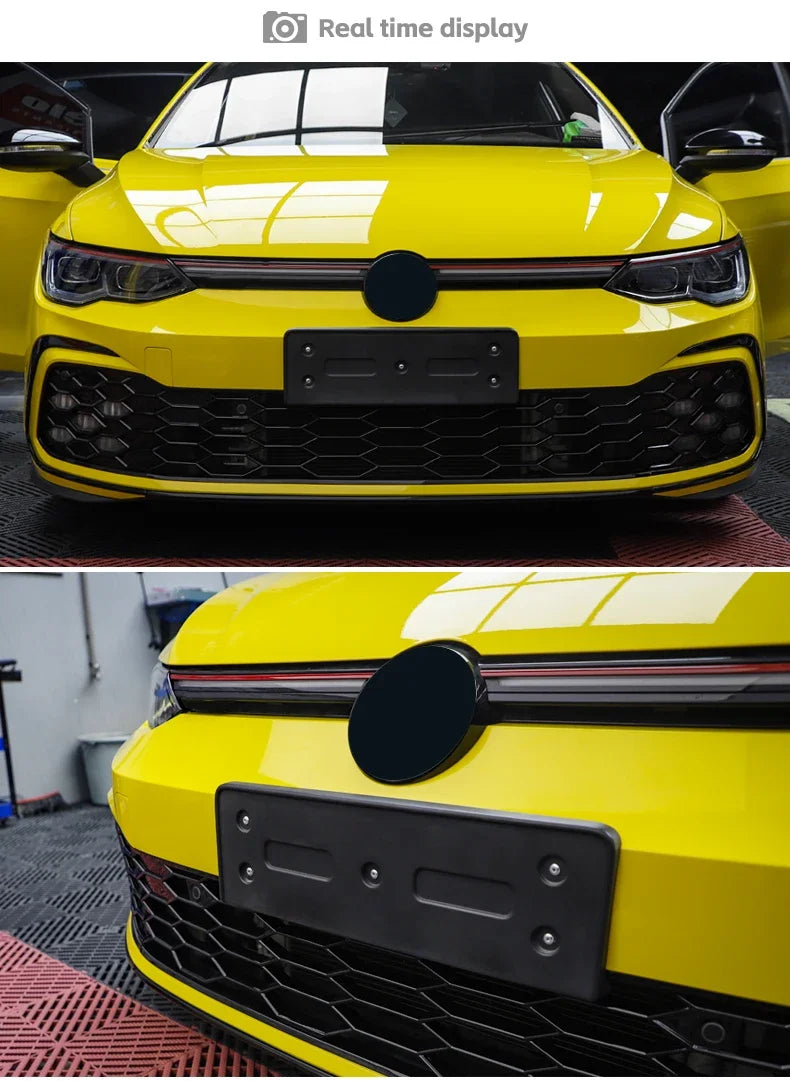 GTI style car accessories body kit Front Bumper Grill decoration sports version front grille fog lamp For vw golf 8 mk8 R-Line