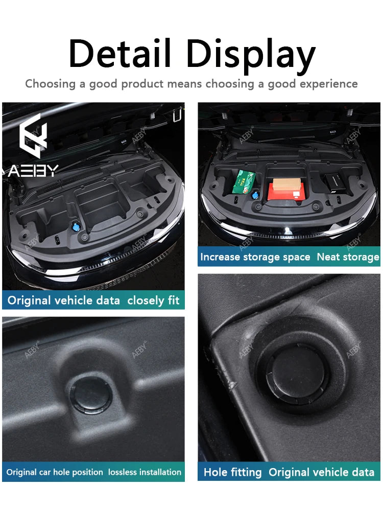 Car Front trunk storage box For Xpeng G6 2023-2026 Large-Capacity Motivation cabin Storage Box Modification Auto Accessories