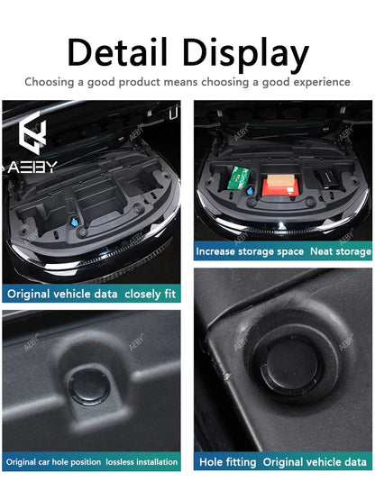 Car Front trunk storage box For Xpeng G6 2023-2026 Large-Capacity Motivation cabin Storage Box Modification Auto Accessories