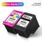 Ink Cartridge 301XL High Yield Replacement for HP 301 XL Printer Cartridge Black or Tri-Color Work With Deskjet Officejet Envy