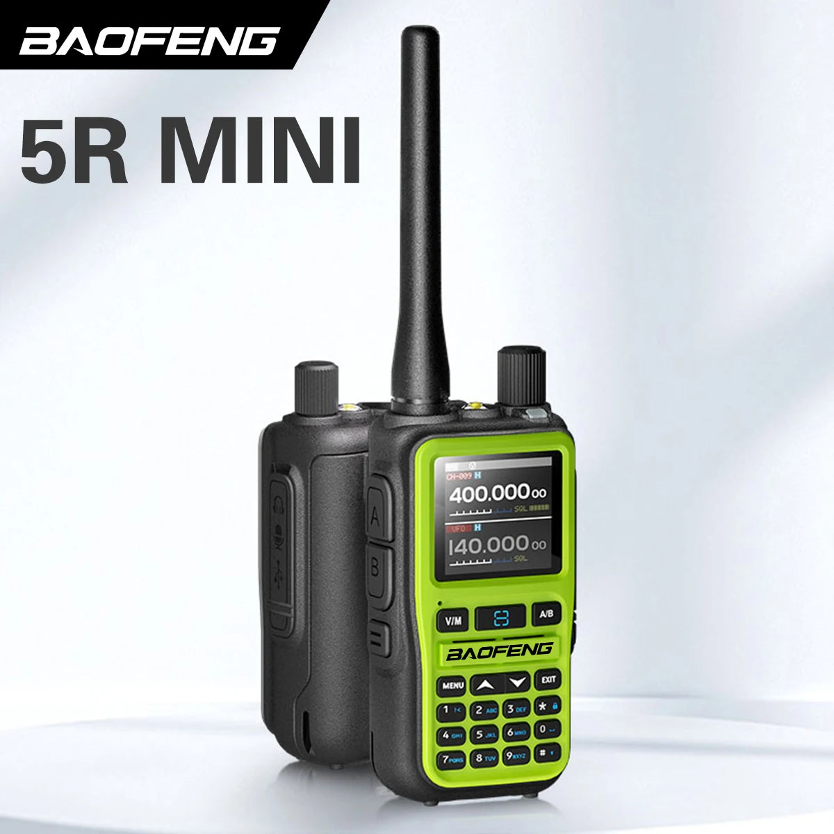 Baofeng UV-5R Mini Walkie Talkie Bluetooth Programming Wireless Copy Frequency Full Band 999CH AM FM Type-C Long Range Ham Radio