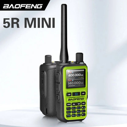 Baofeng UV-5R Mini Walkie Talkie Bluetooth Programming Wireless Copy Frequency Full Band 999CH AM FM Type-C Long Range Ham Radio